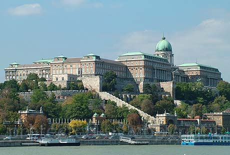 The royal palace in Budapest 