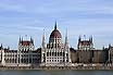 View Of Hungarian Parliament Across The Danube River In Budapest