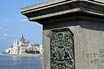 View On The Houses Of Parliament From The Chain Bridge In Budapest 